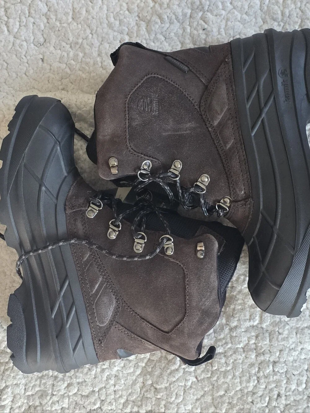 Kamik Fargo 2 Mens Winter Boots Size 9 Dark Brown Waterproof Snow Leather NWB